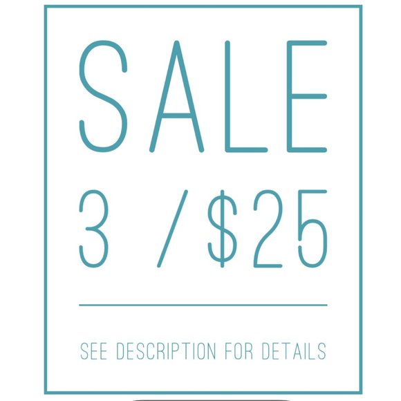 SALE 3/$25 -see description for details - Picture 1 of 2